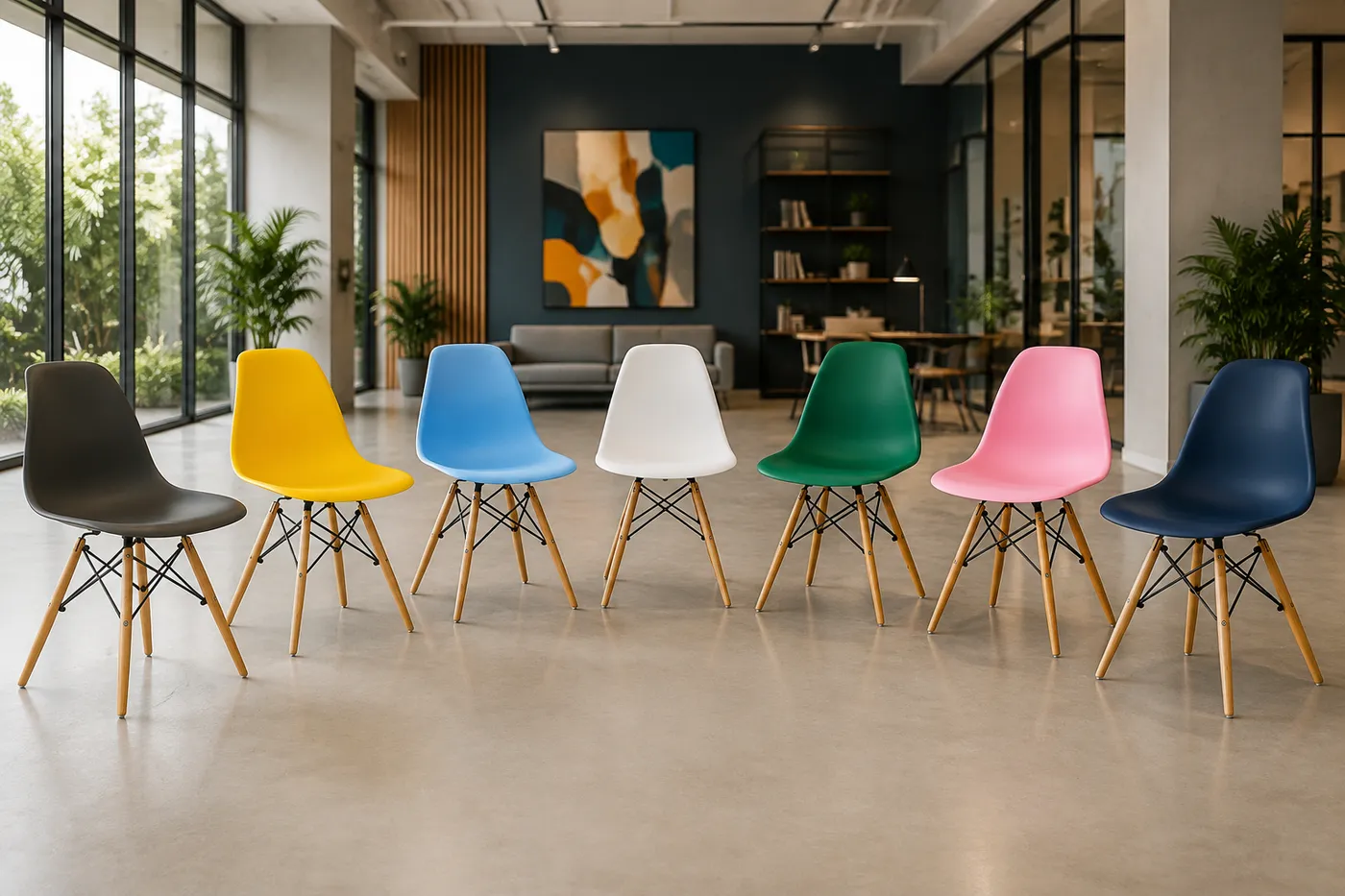 Cadeira Eames — aplicação em ambiente