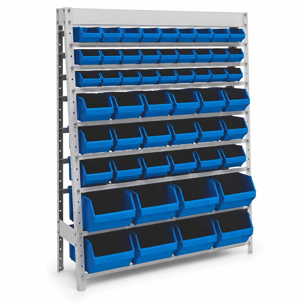 Caixa box mista com 53 gavetas