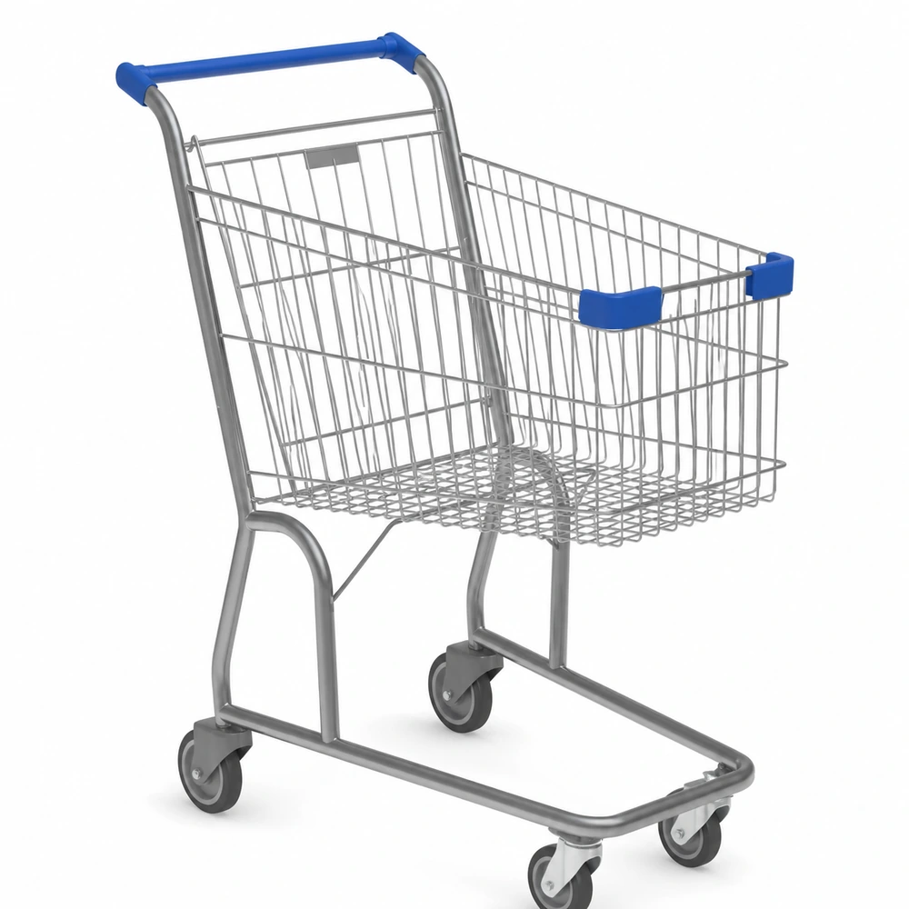 Carrinho de compras simples 90L — outra vista